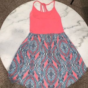 Pink Spaghetti Strap Dress